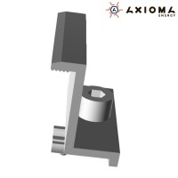 Прижим Крайний, 35 мм, алюминий и оцинкованная сталь, AXIOMA energy Прижим Крайний, 35 мм, алюминий и оцинкованная сталь, AXIOMA energy