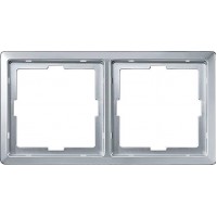 2 постовая рамка Merten Artec алюминий (MTN481260) 