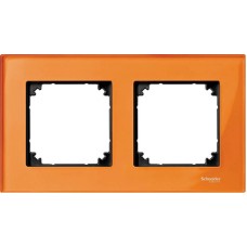 Рамка 2-постова Merten M-Elegance Скло. Колір Кальцит MTN404202 