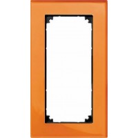 Рамка 2-постовая без перегородки Merten M-Elegance Стекло. Цвет Кальцит (MTN404802)