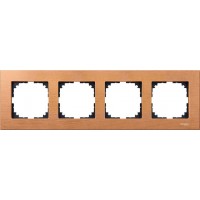 Рамка 4-постовая Merten M-Elegance Дерево Бук MTN4054-3470 Рамка 4-постовая Merten M-Elegance Дерево Бук MTN4054-3470