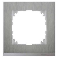 Рамка 1-постова Merten M-Pure Decor сталь/алюміній (MTN4010-3646)