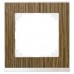 Рамка 1-постова Merten M-Pure Decor. Колір Дуб/Діам. Білий MTN4010-3674 