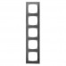 Рамка 5-постова Merten M-Pure Decor. Колір Сланець/Алюміній MTN4050-3669 