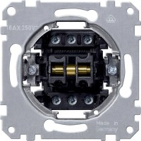 2-клавишный механизм с 1-полюсным и 2-полюсным выключателями Merten System M, 16А (MTN312000)