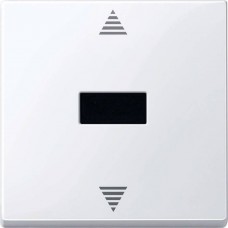 MTN588019 Кнопочный выключатель для жалюзи с ИК-приемником и подключением датчика Merten System M Полярно-белый