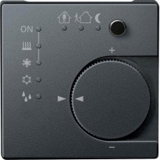 Терморегулятор KNX з 4-кнопковим інтерфейсом Merten System M. Колір Антрацит MTN616814