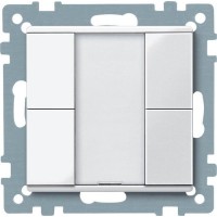 2-кнопочный выключатель KNX plus Merten System M Активный белый MTN617225