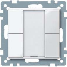 2-кнопочный выключатель KNX plus Merten System M Полярно-белый MTN617219