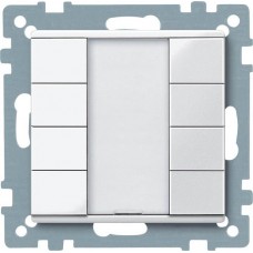 2-кнопочный выключатель KNX plus Merten System M Полярно-белый MTN617219