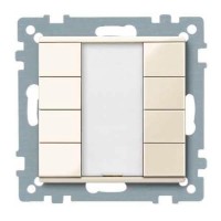 4-кнопковий вимикач KNX plus Merten System M. Колір Бежевий MTN617444 4-кнопковий вимикач KNX plus Merten System M. Колір Бежевий MTN617444