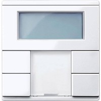2-кнопочный выключатель с терморегулятором KNX plus Merten System M Активный белый MTN6212-0325 2-кнопочный выключатель с терморегулятором KNX plus Merten System M Активный белый MTN6212-0325