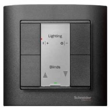 2-кнопочный выключатель KNX plus Merten System M Антрацит MTN627614