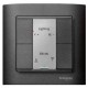 2-кнопочный выключатель KNX plus Merten System M Антрацит MTN627614