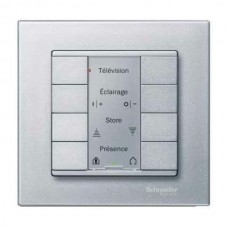 4-кнопочный выключатель KNX plus Merten System M Алюминий MTN627860