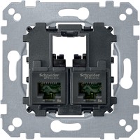 МЕХАН.ІНФ.РОЗЕТКИ RJ45,2-П,КАТ.5e UTP