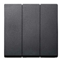 Клавіша потрійна Merten System M. Колір Антрацит MTN311914 Клавіша потрійна Merten System M. Колір Антрацит MTN311914