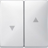 Клавиша для выключателей рольставней Merten System Design.  Полярно-белый MTN411519 