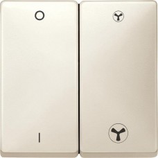 Двойная клавиша для механизма выключателя вентилятора Merten System Design. Цвет Бежевый (MTN411944)