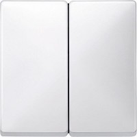 Подвійна клавіша вимикача Merten System Design. Колір Полярно-Білий MTN412519 