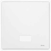 Клавіша вимикача з прямокутним віконцем для символів IP44 Merten System Design. Колір Полярно-Білий MTN412719 Клавіша вимикача з прямокутним віконцем для символів IP44 Merten System Design. Колір Полярно-Білий MTN412719