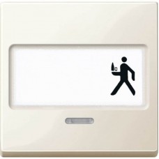 Клавіша з полем для напису та віконцем для світлової індикації Merten System M. Колір Бежевий MTN434744 