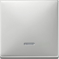 Клавиша с окошком для световой индикации Merten System Design. Сталь MTN438046 Клавиша с окошком для световой индикации Merten System Design. Сталь MTN438046