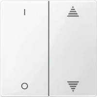 Клавіша для модуля 2-кнопкового вимикача KNX з символами "I/0" та "вгору/вниз" Merten System M. Колір Полярно-Білий