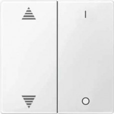 Клавіша для модуля 2-кнопкового вимикача KNX з символами "I/0" та "вгору/вниз" Merten System M. Колір Полярно-Білий MTN619619 