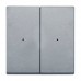 Клавіша для модуля 2-кнопкового вимикача KNX Merten System M. Колір Алюміній MTN625260 