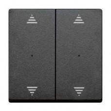 Клавіша для модуля 2-кнопкового вимикача KNX з символами "вгору/вниз" Merten System M. Колір Антрацит MTN625814