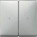 Клавиши для модуля 2-кнопочного выключателя Merten System Design.  Сталь MTN626246 