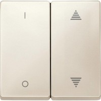 Клавіша для модуля 2-кнопкового вимикача KNX з символами "I/0" та "стрілками" Merten System Design (Бежевий) Клавіша для модуля 2-кнопкового вимикача KNX з символами "I/0" та "стрілками" Merten System Design (Бежевий)