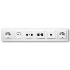 Рамка 6-місна горизонтальна серія Anya AYA5802621