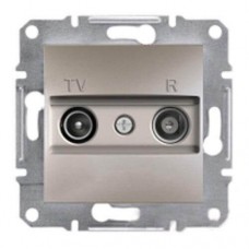 ⚡Розетка TV-R проходная 4 dB Asfora бронза (EPH3300269)