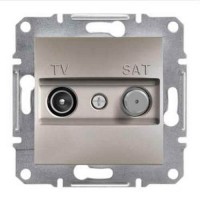 ⚡Розетка TV-SAT кінцева 1 dB Asfora бронза (EPH3400169)