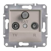 ⚡Розетка TV-R-SAT концевая 1 dB Asfora бронза (EPH3500169)