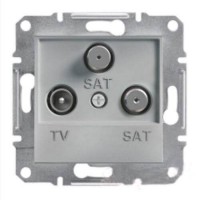 ⚡Розетка TV-SAT-SAT кінцева 1 dB Asfora алюміній (EPH3600161) ⚡Розетка TV-SAT-SAT кінцева 1 dB Asfora алюміній (EPH3600161)