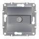 ⚡Розетка SAT проходная 4 dB Asfora сталь (EPH3700262)