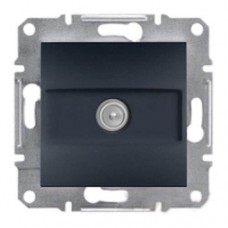 ⚡Розетка SAT проходная 4 dB Asfora антрацит (EPH3700271)