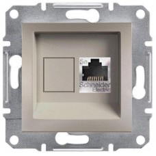 Розетка комп'ютерна категорії 5e STP Asfora бронза (EPH5000169)