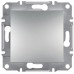 Одноклавішний вимикач Schneider Electric серії Asfora IP20 алюміній (EPH0100161)