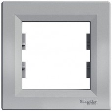 Рамка 1-постовая горизонтальная Schneider Electric серии Asfora алюминий (EPH5800161)