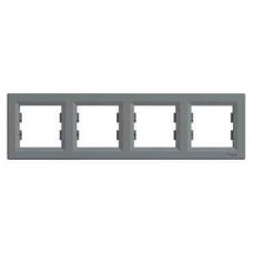 ⚡ Рамка 4-х постовая горизонтальная Asfora сталь (EPH5800462)