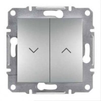 ⚡Вимикач для жалюзі Asfora IP20 алюміній (EPH1300161) ⚡Вимикач для жалюзі Asfora IP20 алюміній (EPH1300161)