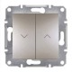 ⚡Вимикач для жалюзі Asfora IP20 бронза (EPH1300169)