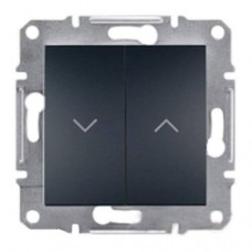 ⚡Выключатель для жалюзи Asfora IP20 антрацит (EPH1300171)