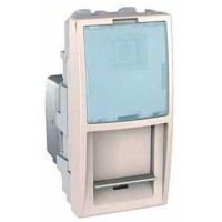 Розетка компьютерная RJ45 кат. 6, STP 1 модуль серия Unica MGU3.416.25