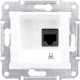 SDN4300121 Комп'ютерна розетка UTP RJ45 кат.5e неекранована Sedna. Колір Білий
