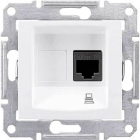 ⚡SDN4300123 Компьютерная розетка UTP RJ45 кат.5e неэкранированная Sedna. Цвет Слоновая кость